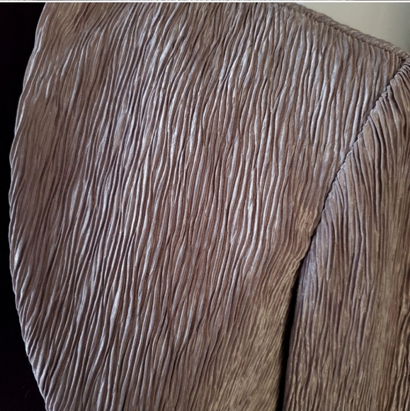 Champagne long sleeve fitted formal jacket bolero - Picture 5 of 5